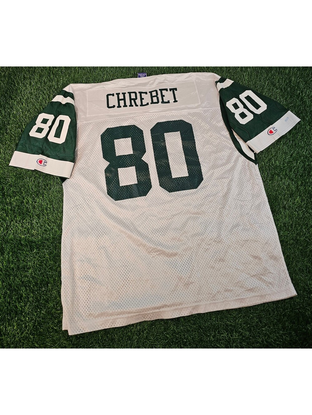 Champion Vintage New York Jets #80 Chrebet Football Jersey Size 44 Large
